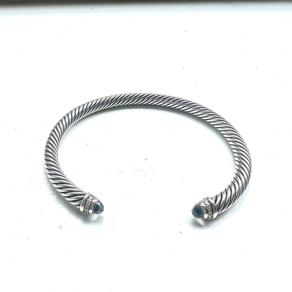 David Yurman Cable Bracelet
Sterling Silver, Prasiolite, Diamonds, 5mm - Picture 1 of 5